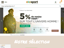 Tablet Screenshot of ekosport.fr